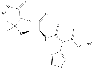 Ticarcillin disodium Structure